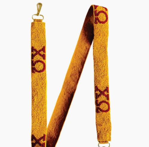 Licensed Chi Omega Beaded Purse Strap