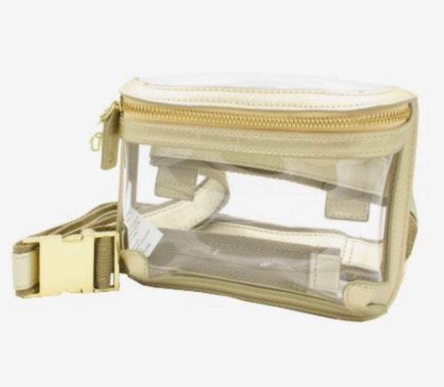 Gold Clear Belt Bag