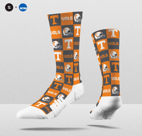 NCAA Tennessee Checker Socks