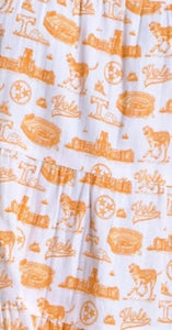 Tennessee Toile Flutter Sleeve Dress
