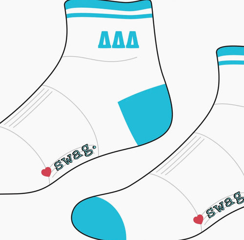 Delta Delta Delta Ankle Socks