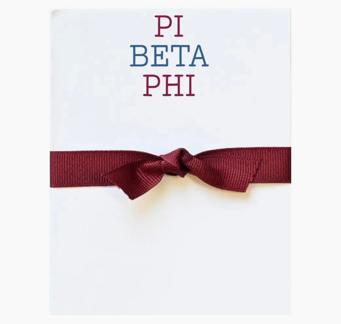 Pi Beta Phi Sorority Mini Notepad
