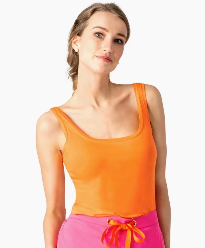 Gretchen Scott Orange Beyond The Beyond Softest Tank