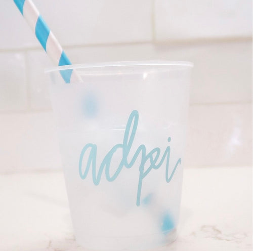 Alpha Delta Pi Frosted Cup