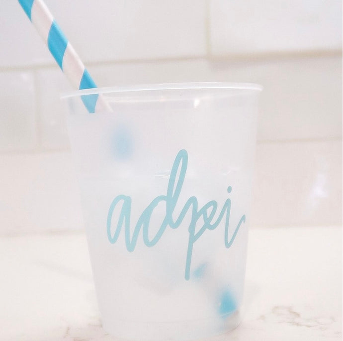 Alpha Delta Pi Frosted Cup