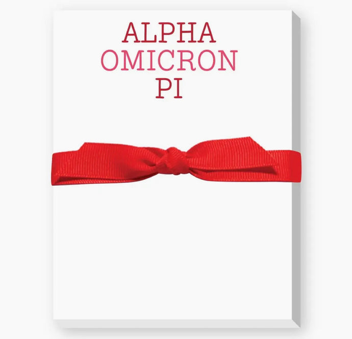 Alpha Omicron Pi Mini Notepad