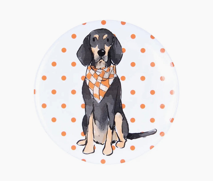 Smokey Polka Dot Button