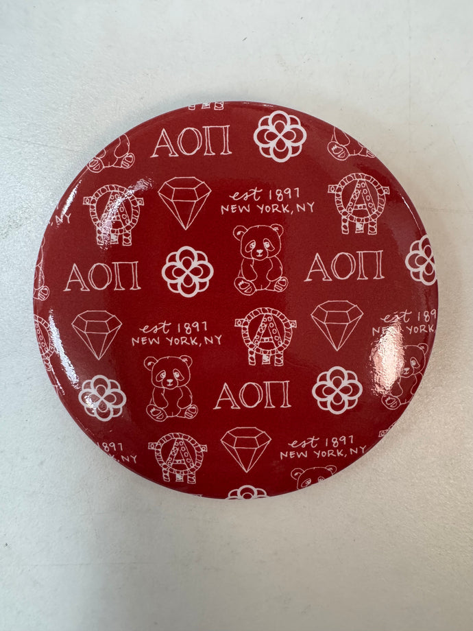 Alpha Omicron Pi Button