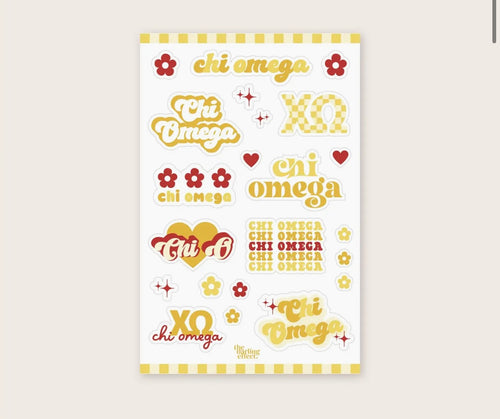 Chi Omega Stickers