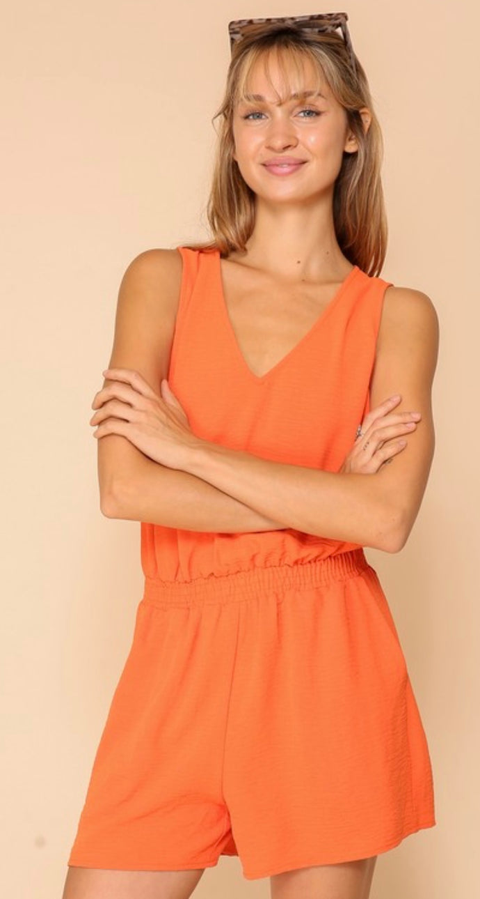 Orange Romper