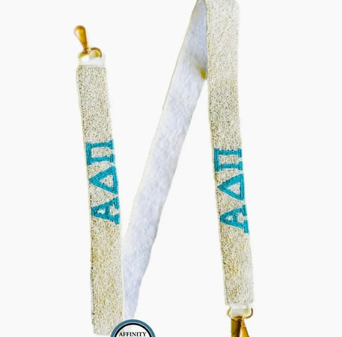 Licensed Alpha Delta Pi Beaded Purse Strap