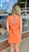 Load image into Gallery viewer, Queen of Sparkles Polka Dot Helmet, Smokey, Football Dress