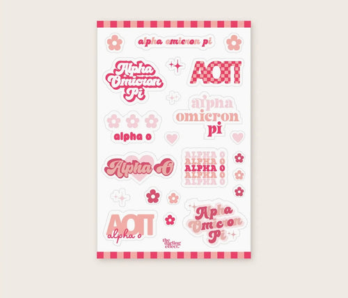 Alpha Omicron Pi Stickers