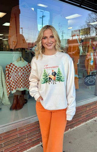Tennessee Christmas Hound Dog Sweatshirt