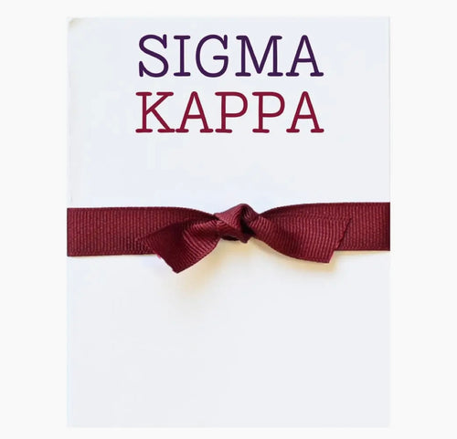 Sigma Kappa Sorority Mini Notepad