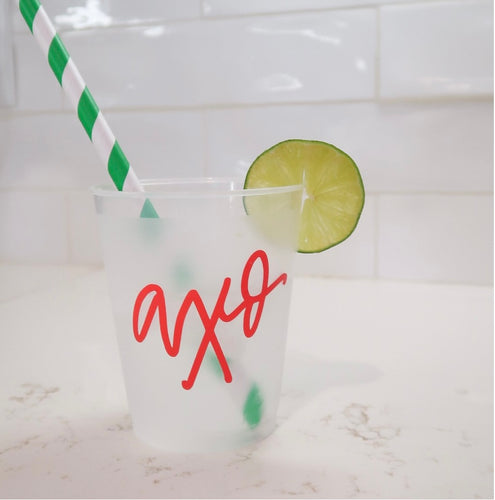 Alpha Chi Omega Frosted Cup