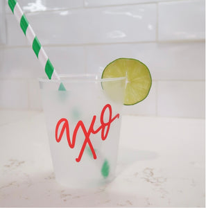 Alpha Chi Omega Frosted Cup