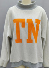 Load image into Gallery viewer, Grey Floral Tennessee Reversible Mock Neck Sweatshirt