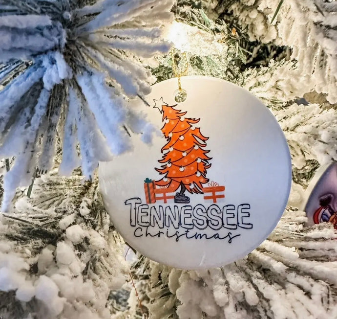 Tennessee Christmas Tree Ornament