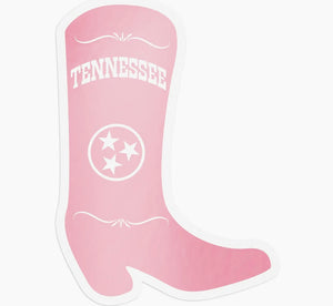 Pink Tennessee Boot Sticker