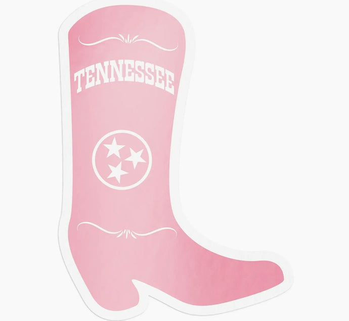 Pink Tennessee Boot Sticker