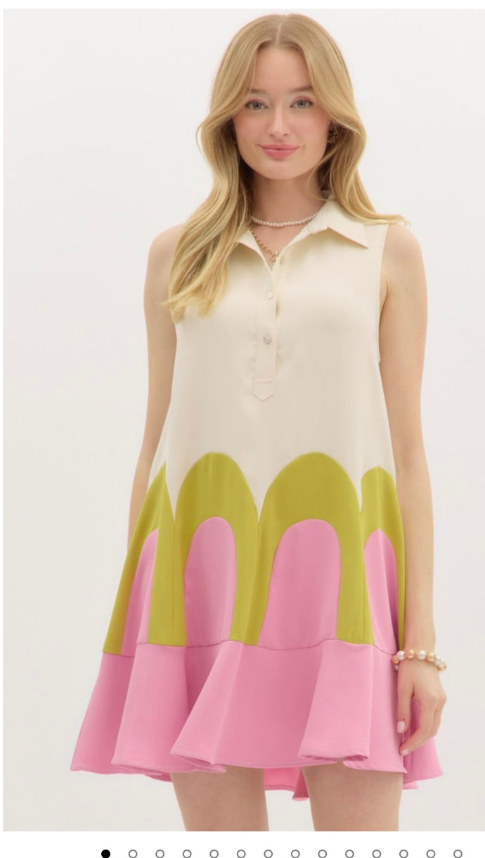 Ecru Mix Dress