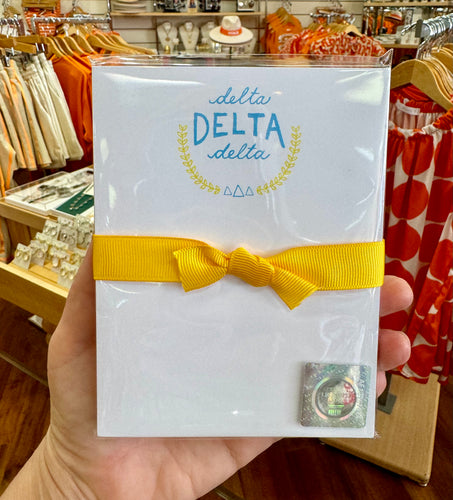 Delta Delta Delta Mini Notepad