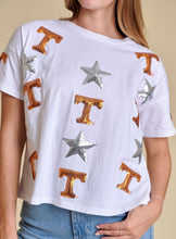 Load image into Gallery viewer, The All Over Sequin Boxy Tee