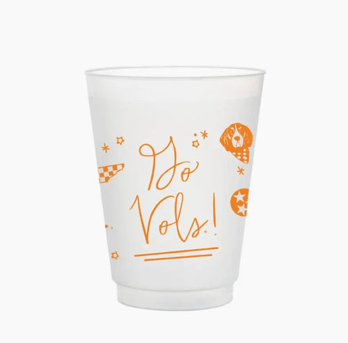 Set of 8 Tennessee Confetti Cups