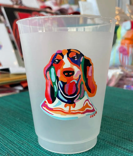 Set of 6 Hound Dog Cups