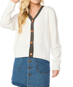 Vol For Life Glitter Script Cardigan