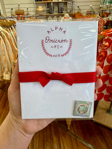 Alpha Omicron Pi Mini Notepad