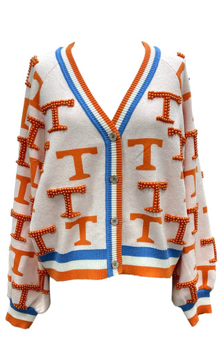 Queen of Sparkles Tennessee Knit Rhinestone Cardigan