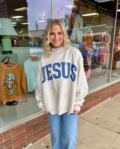Jesus/God is Good Reversible Mock-neck Sweatshirt