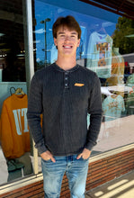 Load image into Gallery viewer, Men’s Grey Waffle Knit Top w/ Checker State of TN Logo