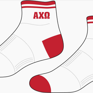 Alpha Chi Omega Ankle Socks