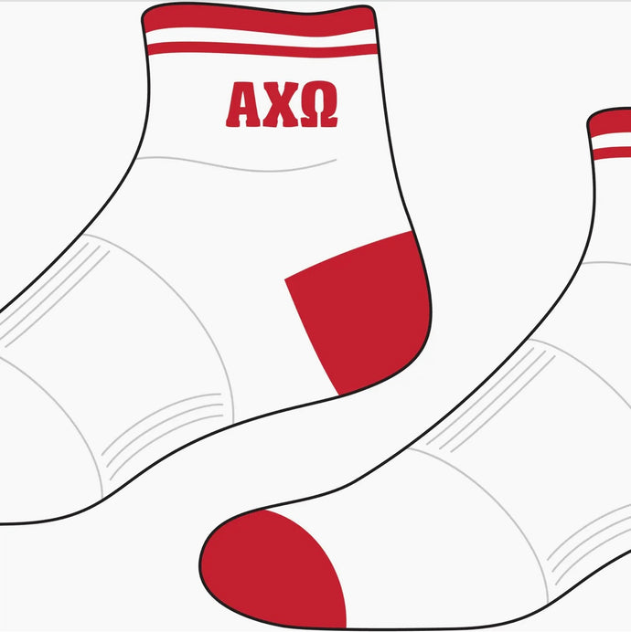 Alpha Chi Omega Ankle Socks
