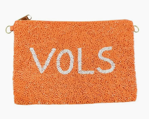 VOLS Medium Size Beaded Pouch 8”x6”