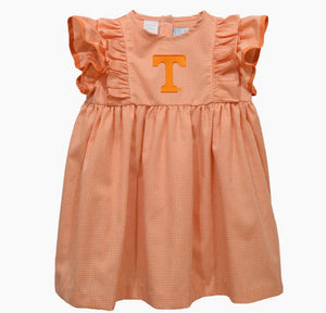 Tennessee VOLS Baby/Girls Power T Gingham Ruffle Dress