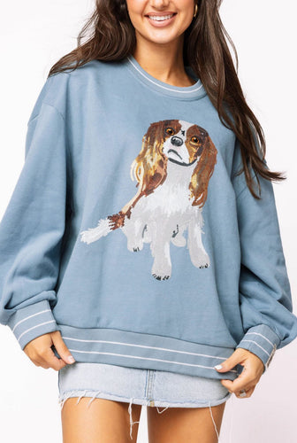 Queen of Sparkles King Charles Sweatshirt