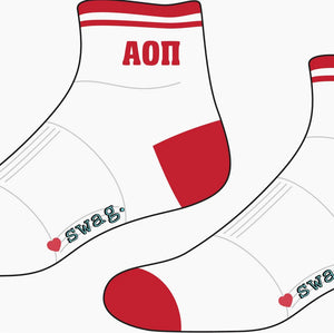 Alpha Omicron Pi Ankle Socks