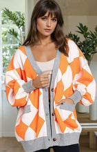 Load image into Gallery viewer, Diamond Print Drop Shoulder Cardigan