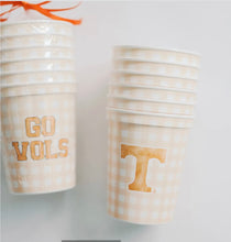Load image into Gallery viewer, Set of 6 Plaid Reusable Cups