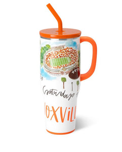 40oz Saturday in Knoxville Mega Mug w/ Straw and Handle
