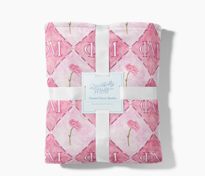 Phi Mu Fleece Blanket