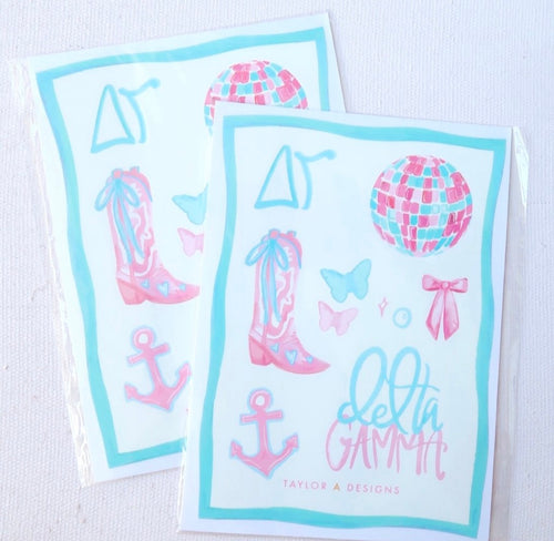 Delta Gamma Sticker Sheet