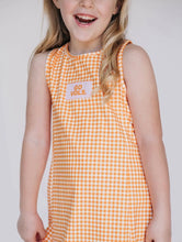 Load image into Gallery viewer, Youth Girls GO VOLS Gingham Dress