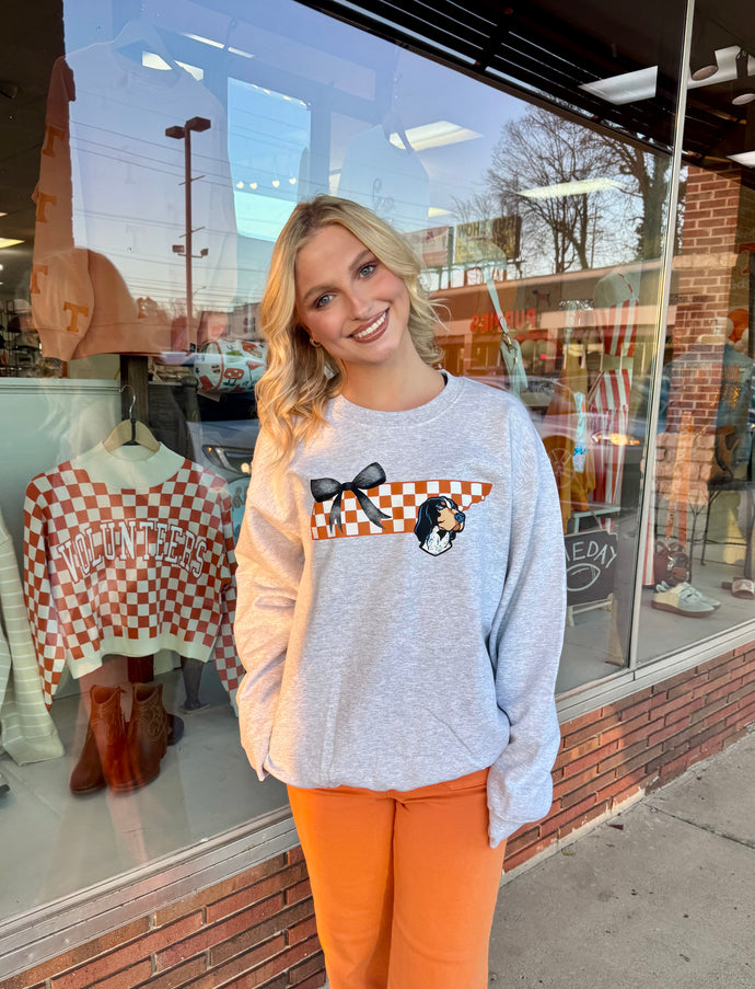 Checker State of Tennessee Hound Dog Sweatshirt
