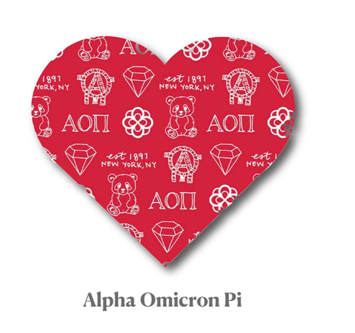Alpha Omicron Pi Decal