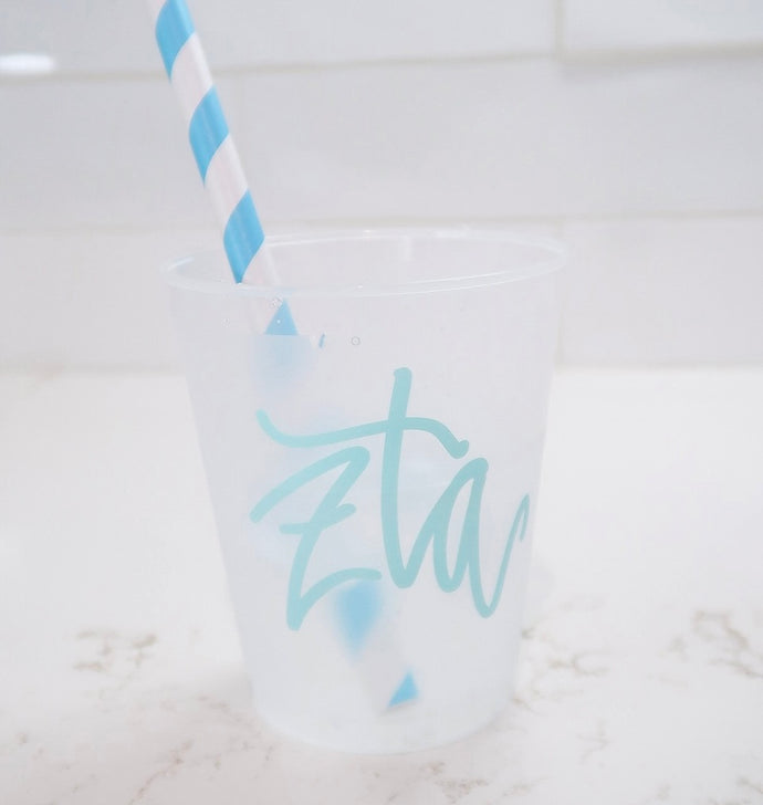 Zeta Tau Alpha Frosted Cup